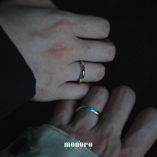 Monora Minimalist *Couple Colors* Ring in 925 Silver