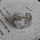Monora Gothic *The Moon Lake* Ring in 925 Silver