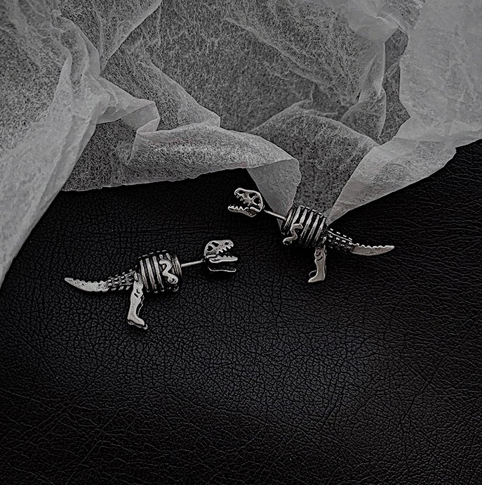 Monora fierce *T-Rex* Stud Earrings - Unleash Your Inner Dinosaur Lover