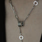 Collier Monora Dark Gothic *Grande Croix* en Acier au Titane